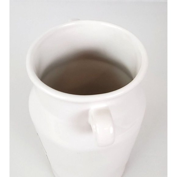 Discontinued Rae Dunn Farm Fresh Jug Vase Side Handles 9.5” EUC - Picture 7 of 10
